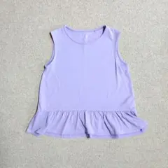 UNIQLOフリル付きノースリーブタンクトップ　130