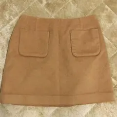 NATURAL BEAUTY BARIC＊ミニスカート＊M＊キャメル
