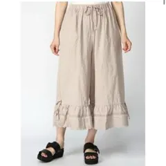 裾レースペチパンツ Samansa Mos2 サマンサモスモス ベージュ　新品