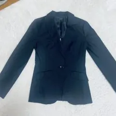 OFUON ブラック レディース　テーラードジャケット　Sサイズ