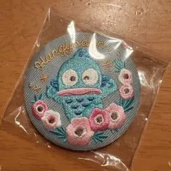 サンリオ 花言葉刺繍缶バッジ ハンギョドン