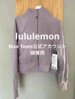 【新品】lululemon クロップドパーカー パープル系 XS/Sのサムネイル