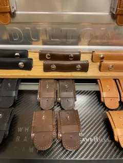 【本革】DULTONアルミコンテナレザーカバー　レザーカスタム　グリップカバー