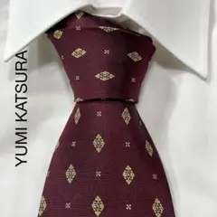 TG2779 YUMI KATSURA パターン柄 シルク ネクタイ 日本製