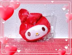 〇My Melody 45周年 「フェイス パスケース」レッド