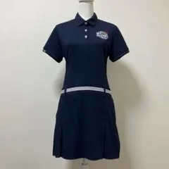 フィラゴルフ　ゴルフウェア　ワンピース　ネイビー　半袖　春　夏　ゴルフ　ウェア