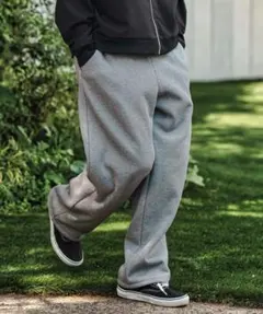 CAMBIO カンビオBoa Sweaワイドストレートパンツ