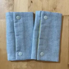 【336】抱っこ紐よだれかけカバー よだれかけ デニム ハンドメイド 2セット