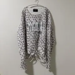 【GRANCY】総柄ラインストーングラフィックロンT