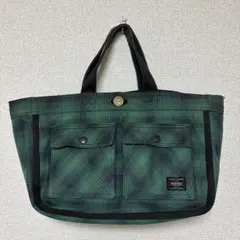 PORTER 吉田カバポーター トートバッグ チェック柄 A4収納 - メルカリ