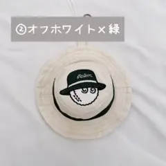 新品 マルボン malbon ボールケース ミニポーチ 帽子型 オフホワイトのサムネイル