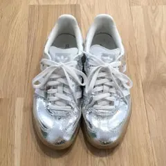 adidas SAMBA アディダス サンバ 23.5cm スニーカー シルバー