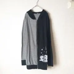 ニーアクロージング　フード付きパーカー　ストライプ　カットソー