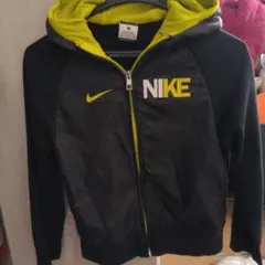 Nike フルジップパーカー 黒/黄色