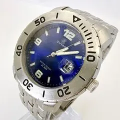 稼働品 シーマ メンズ 腕時計 20気圧防水 ダイバーズスタイル ブルー文字盤のサムネイル