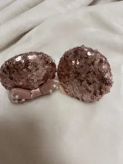 ディズニー　ミニー　スパンコールヘアピン
