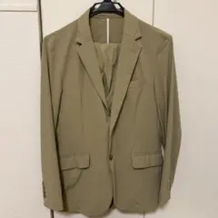 GU ストレッチスーツ セットアップ ベージュ