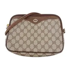 【GUCCI/グッチ】GG柄 ショルダーバッグ ゴールド金具 オールドグッチのサムネイル