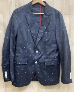 callaway キャロウェイ 星 総柄 ストレッチ テーラード ジャケット M