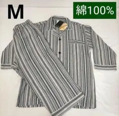 新品　メンズ　綿100%　8 分パジャマ【M】しまむら　部屋着　サラサラ　涼やか