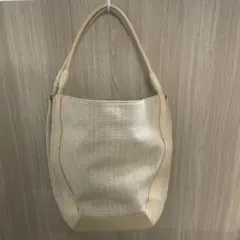 【F】YUKIKO HANAI トートバッグ ベージュ メッシュのサムネイル