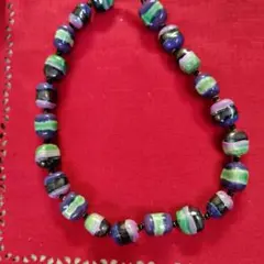 ビンテージ　ガラスビーズ ネックレス