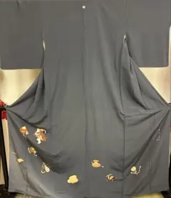 絽 白黒 叩き染 小紋 粋 おしゃれ - メルカリ