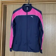 Puma ネイビー ピンク ジップアップジャケット