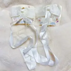 クレアーズ リボン 2点セット ヘアメイク ホワイト 白 推し活 ヘアピン