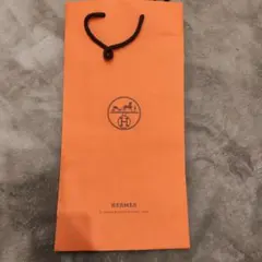 HERMES オレンジ ショッピングバッグ