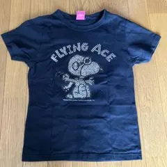 PEANUTS スヌーピー　FLYING ACE キラキララインストーンTシャツ
