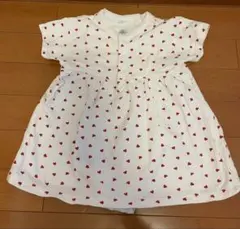 PETIT BATEAU ロンパース 18m/81cm ハート柄
