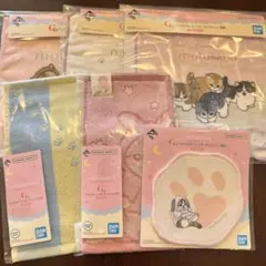 一番くじmofusandにゃんこたちとパジャマパーティーG賞　全6種 コンプ