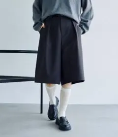 greens様専用LEPSIMツイルハーフパンツ＊ブラックFREEサイズのサムネイル