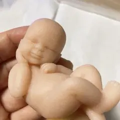 赤ちゃん　約8cm フルシリコンベビー　人形　リボーンドール　スクイーズ