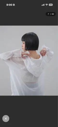 フリルフードシャツ　ローリーズファームのサムネイル