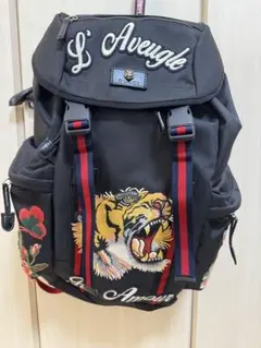 GUCCI 虎刺繍 エンブロイダリー　バックパックのサムネイル