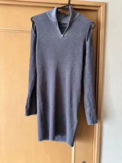 EMODA オープンリブジップニットワンピース　美品