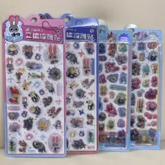 【海外限定】ズートピア立体シール4種類セット【公式正規品】