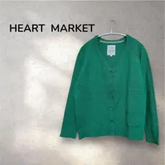 ハートマーケット＊ニット　セーター　カーディガン　グリーン　M