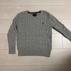 Polo Ralph Lauren グレー ケーブルニットセーター