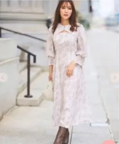 リリアンカラット トワルドジュイショートレイヤードワンピース 1