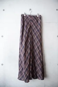 SLOBE IENA チェック　ロングスカート　マーメイドシルエット