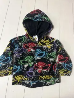 HYSTERIC MINI ヒスミニ　カラフル柄　フード付きパーカー 80
