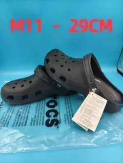crocs ブラック M11 - 29CM サボサンダル 4