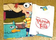 Disney　フィニアスとファーブ　Tシャツ＆バスタオル　パニカムトーキョー