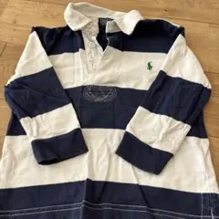 ポロ・ラルフローレン ポロシャツ ネイビーとホワイト　90㎝