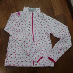 DESCENTE ジップアップ ジャージ ホワイト ピンク美品②のサムネイル