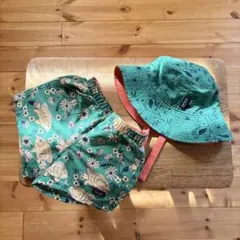 パタゴニア　キッズ　ベビー　水着　帽子　6-12M ショートパンツ