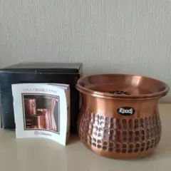 鎚目模様 銅製 茶筒 茶こぼしセット - メルカリ